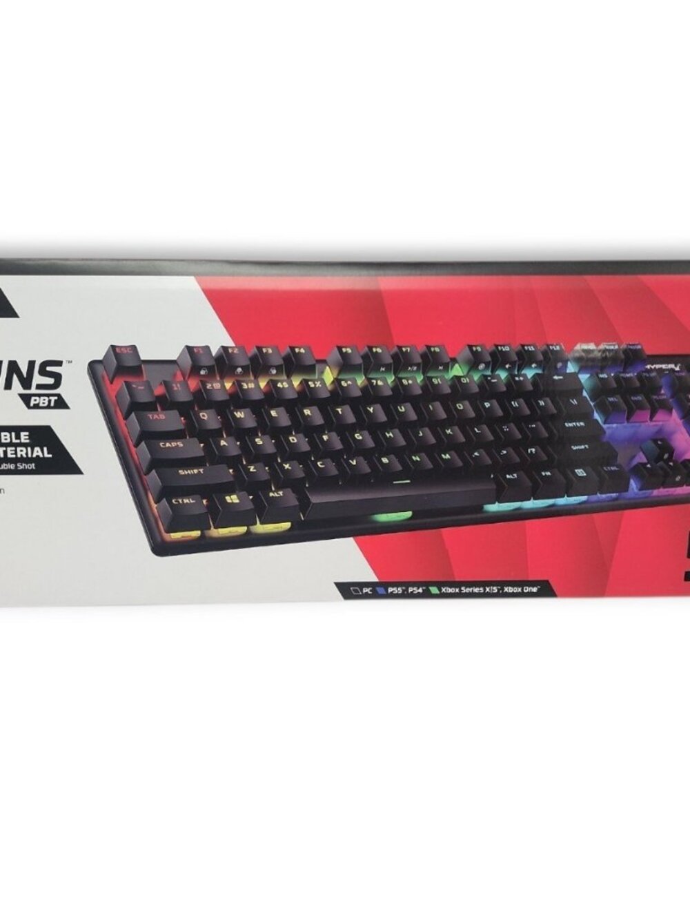 Open Box HyperX Alloy Origins Mechanical Gaming Keyboard RGB Red Linear Switches